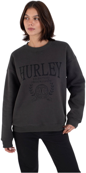 2025 Hurley Mujer Estadio Crew WFTEU00018 - Dark Shadow